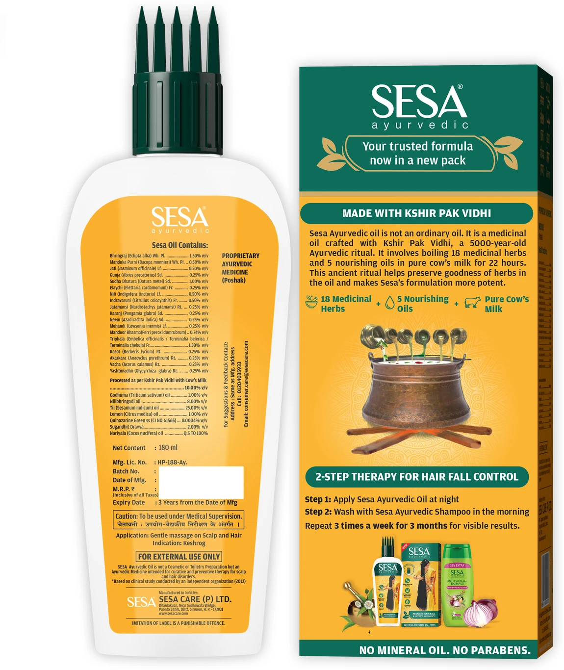 Sesa Ayurvedic Hair Growth Oil with Bhringraj Hair Oil