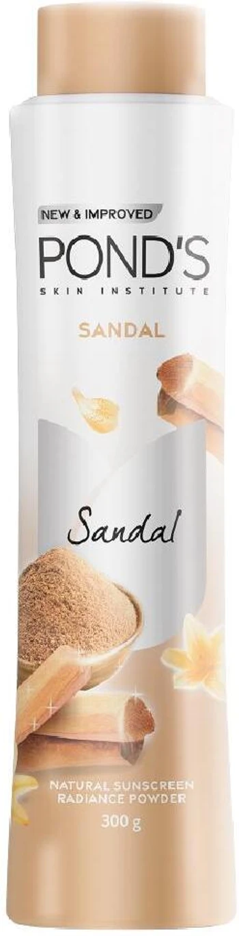 Ponds Sandal Radiance Talcum Powder Natural Sunscreen